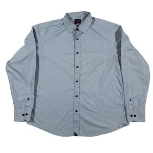 UNTUCKit Boyden Button Down Shirt Mens XL Blue Geometric Long Sleeve